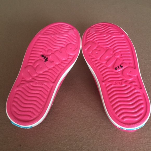 Native Jefferson Girls Vegan Child Hollywood Pink Kid's Clog New, Size 3, 4 - Picture 3 of 8